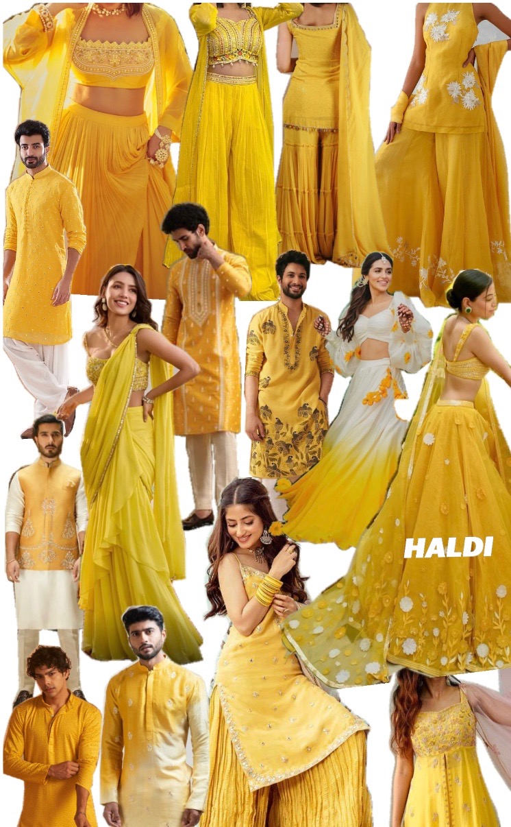 Haldi yellow outfit example